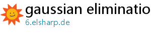 gaussian elimination calculator